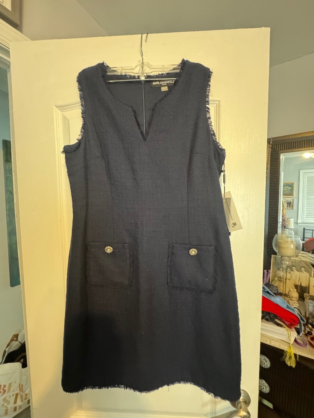 Karl Lagerfeld Navy Dress New With Tags